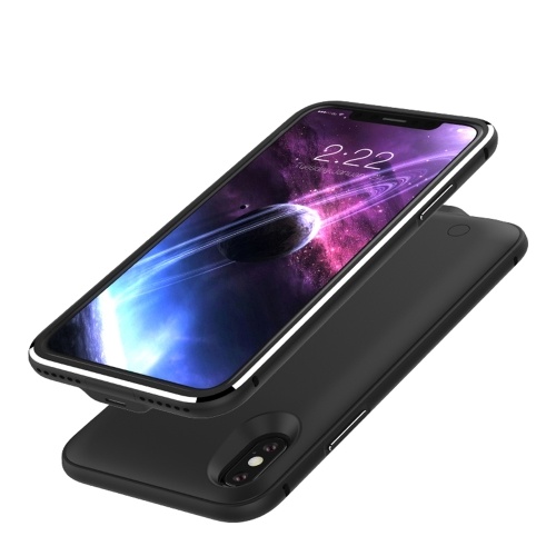For iPhone X 5000mAh Phone External Battery External USB Port Power Bank Charger Pack Backup Battery Case
