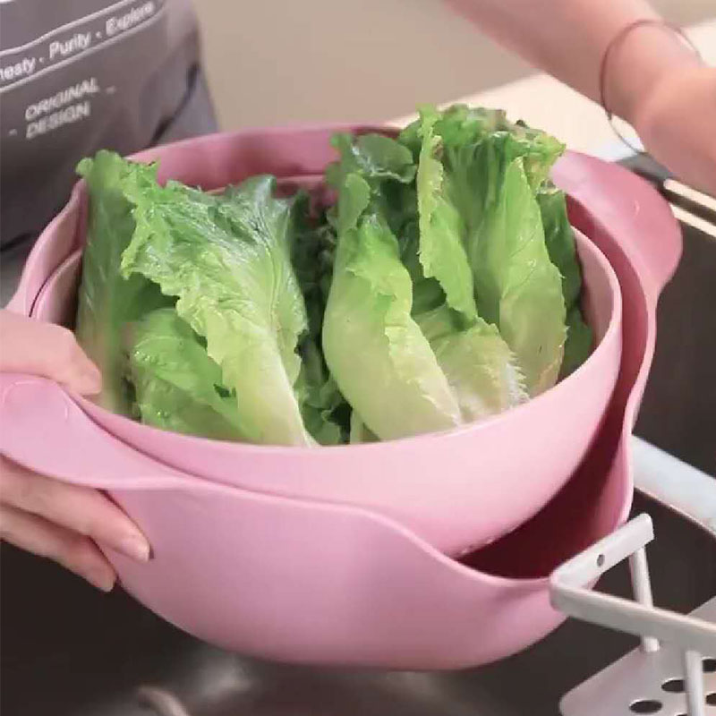 Solid Double-layer Draining Basket
