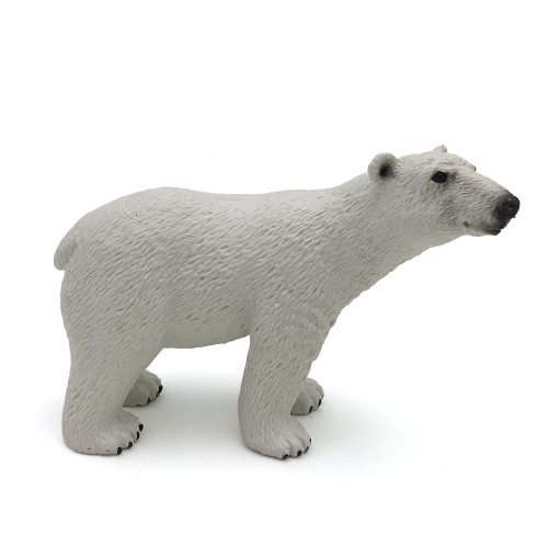 Polar Life Toys White Bear Model Animal Action Figure Toy for Pretend Play and Themed Party