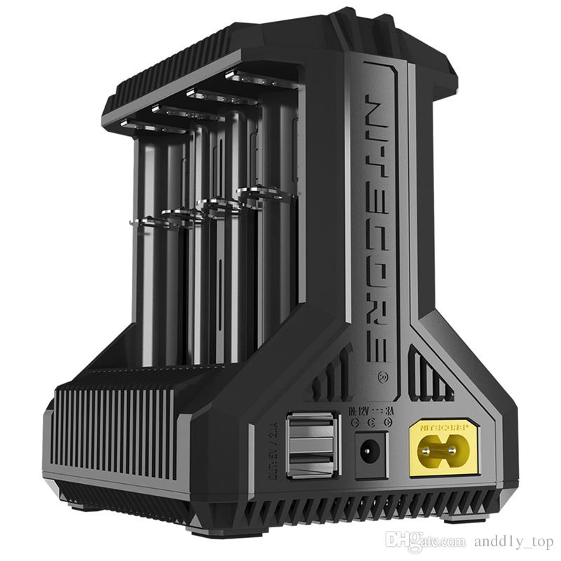Authentic Nitecore i8 Multi-Slot Intelligent Charger Charge 8 Batteries 18650 26650 USB Output Charging Charges I8 Time Saver 100% Original