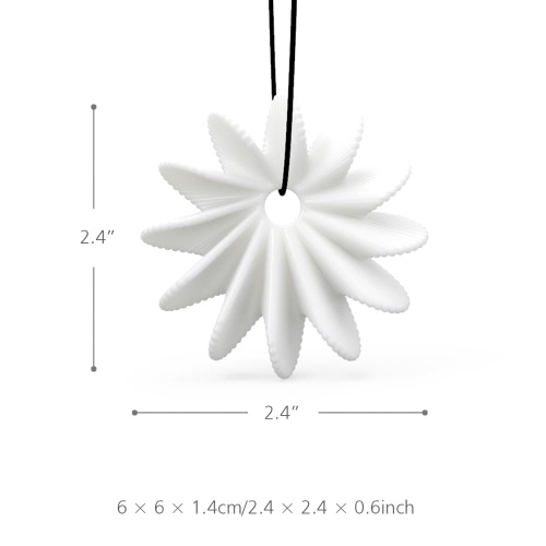 Tomfeel 3D Printed Jewelry Blooming Flower Elegant Modeling Pendant Jewelry Necklace Accessories