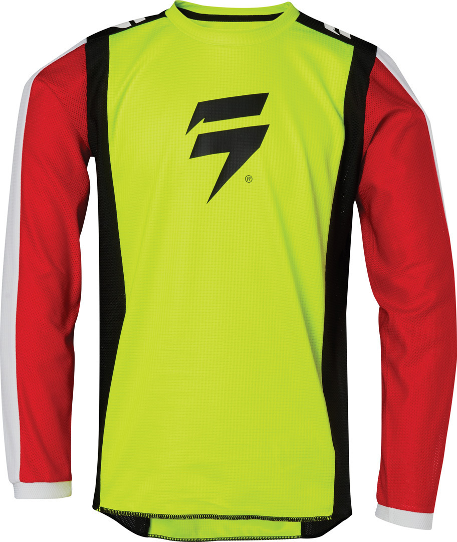 Shift Whit3 Label Race 2 Kinder Motocross Jersey Rot Gelb L