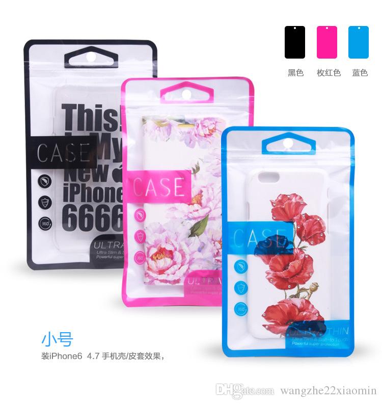 300pcs Wholesale Powerful Super Protection Zipper Plastic Retail Packaging Bag For Phone Case For iPhone 5s 6 6plus