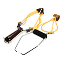 Stone Club Metal Hunting Slingshot with Rubber Band with 5 Balls for Specialized Competition