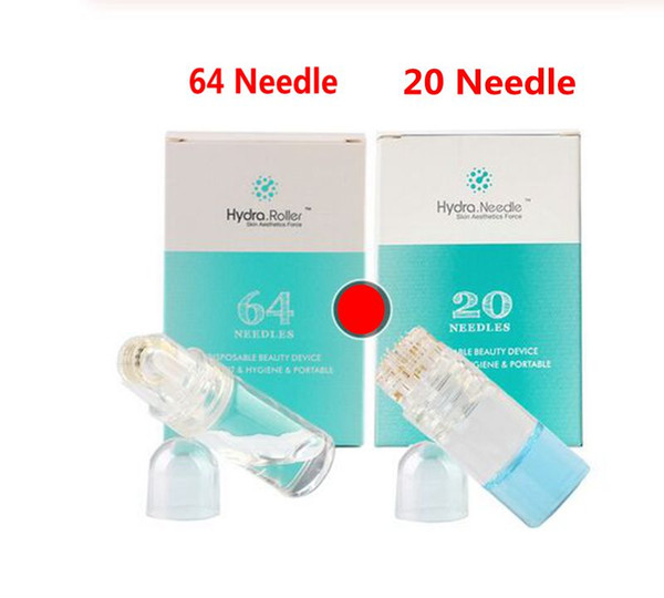 Automatic Hydra Needle 20 /Hydra Roller 64 bottle Aqua Micro Channel Mesotherapy Gold Needles Fine Touch System DermaRoller