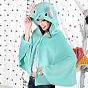 Unisexe Mint Green Elephant Coral Fleece Kigurumi Cape
