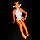 orange mignonne des animauxamp;blanc spandex lycra costume unisexe Zentai