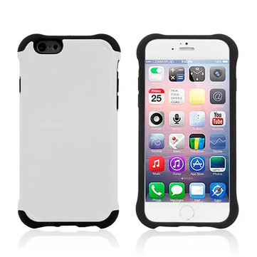 TPU PC Hybrid Back Cover Double Color Armor Case For iPhone 6