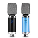 isk RM12 capacitif microphone pour enregistrer le noir, bleu