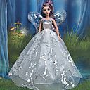 Barbie Doll White Lace Angel's Wing Dress