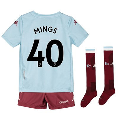 Aston Villa Away Minikit 2019-20 with Mings 40 printing