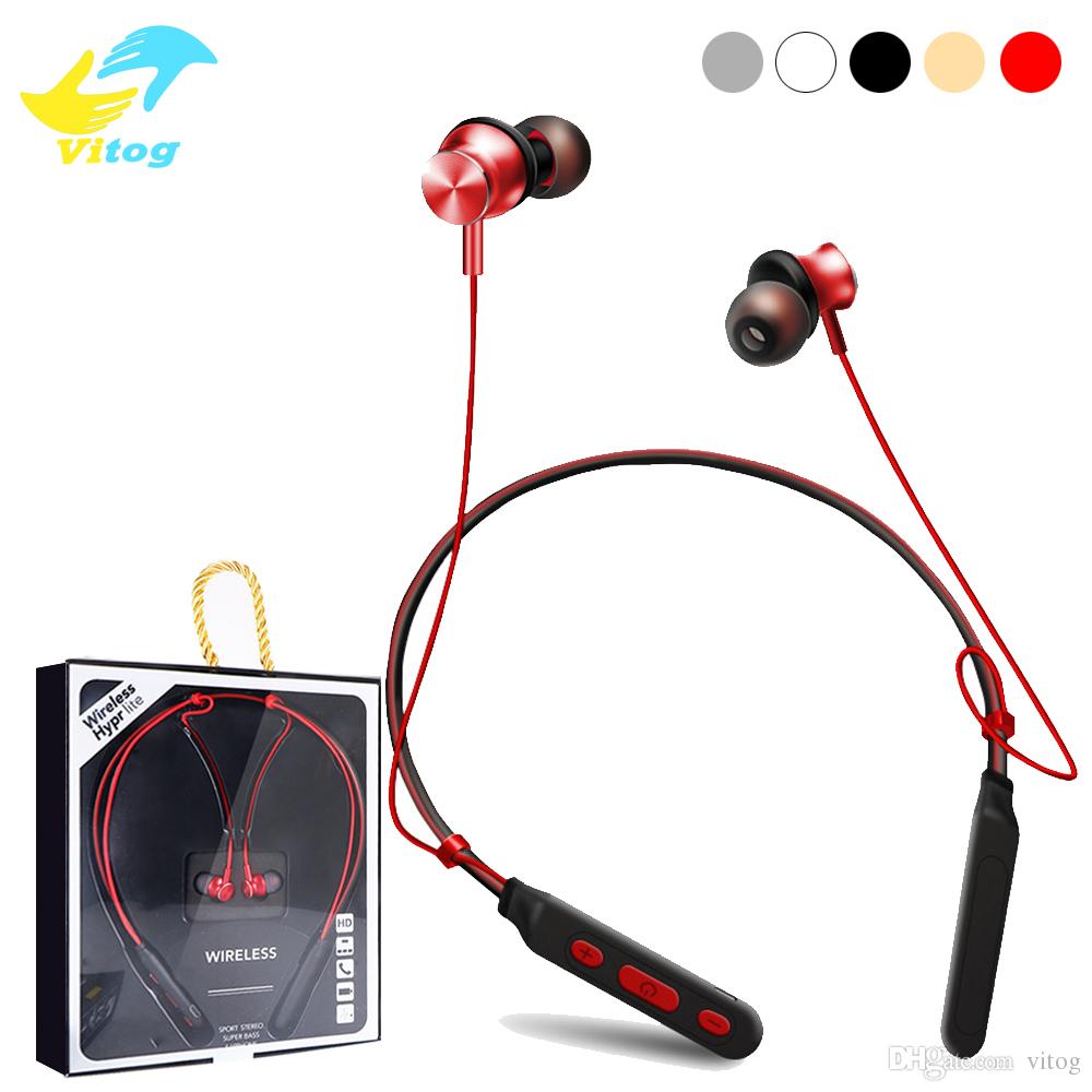 M6 Bluetooth Headset Headphones Magnetic Wireless Earphones Earbuds Stereo Wireless Neckbands For iphone X Samsung With Retail Box