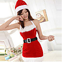 Sexy Girl Red Velvet Santa Baby Christmas Costume