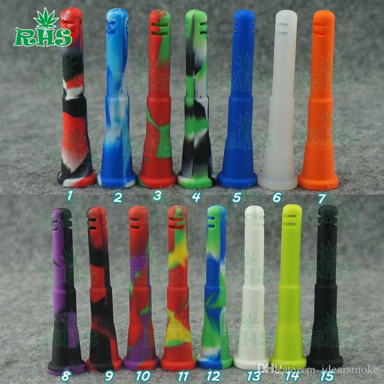 silicone downstem with glass bowl can be use all kind of silicone bong glass pipe DHL super fast shipping free S-03