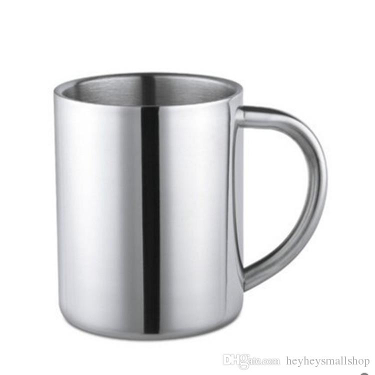 Insulated Coffee Mug Stainless Steel 304 Drinking Cup Mug Vacuum Metal Tea Mug Customized Logo Supported
