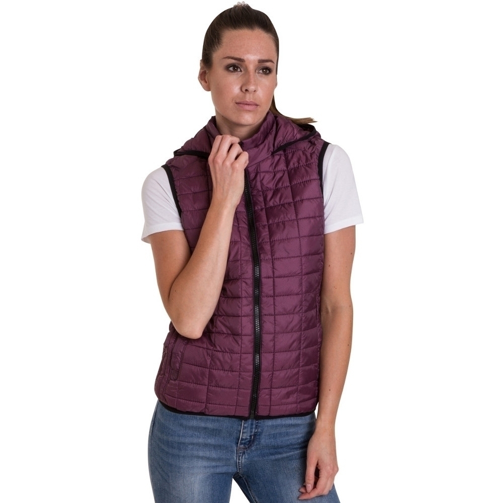Outdoor Look Womens/Ladies Ballater Hooded Padded Gilet Body Warmer L- UK Size 14