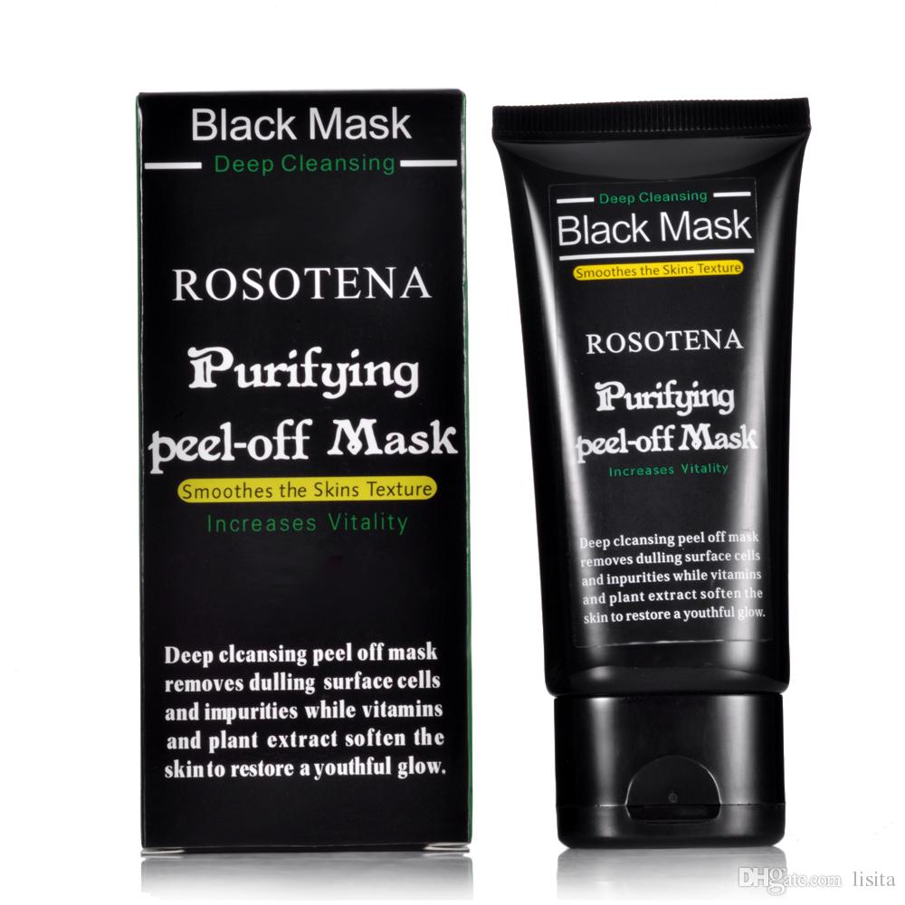 NEW brand ROSOTENA Newest Black Suction Mask Anti-Aging 50ml Deep Cleansing purifying peel off Black face blackhead Remove Peel Masks