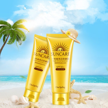 Waterproof Sunscreen Sunblock Cream SPF30 UV Protection Concealer Face and Body Makeup 80g