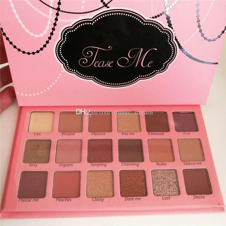 New Hot Beauty 18colors Tease Me Eyeshadow Palette Brand New shimmer Eyeshadow DHL Shipping