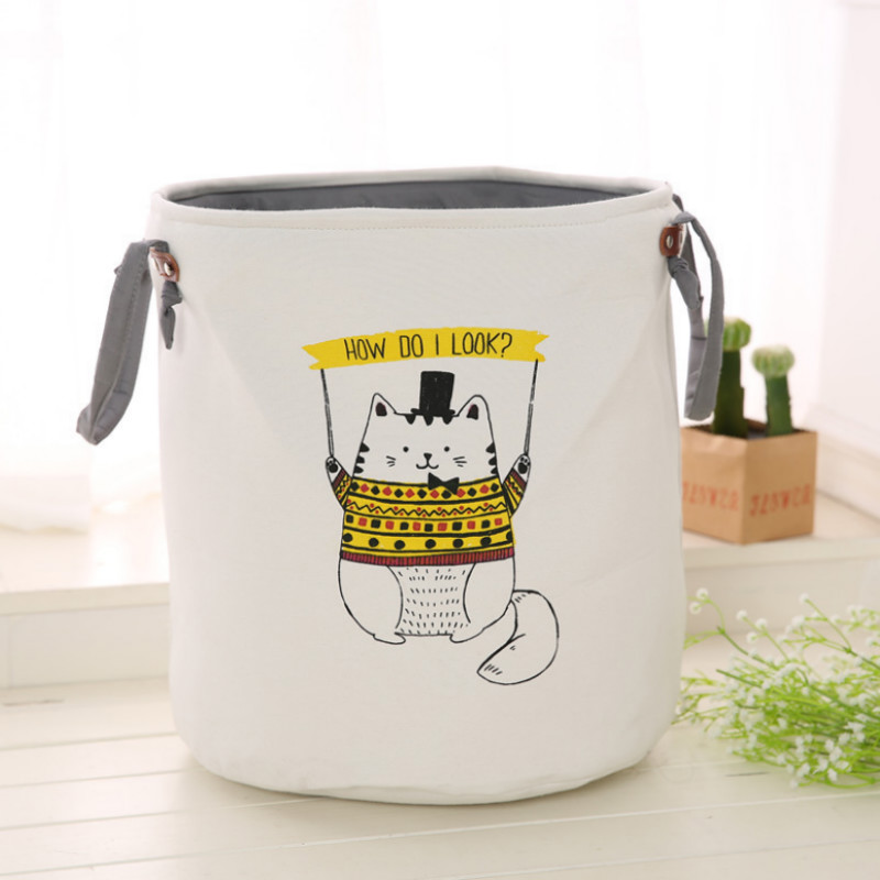 Animal Print Foldable Laundry Bucket