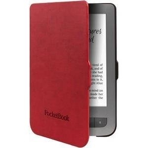 PocketBook - Flip-Hülle für eBook-Reader - Rot - für PocketBook Aqua, Aqua 2, Basic 3, Basic Lux, Basic Touch, Touch Lux 2, Touch Lux 3 (JPB626(2)-RB-P)