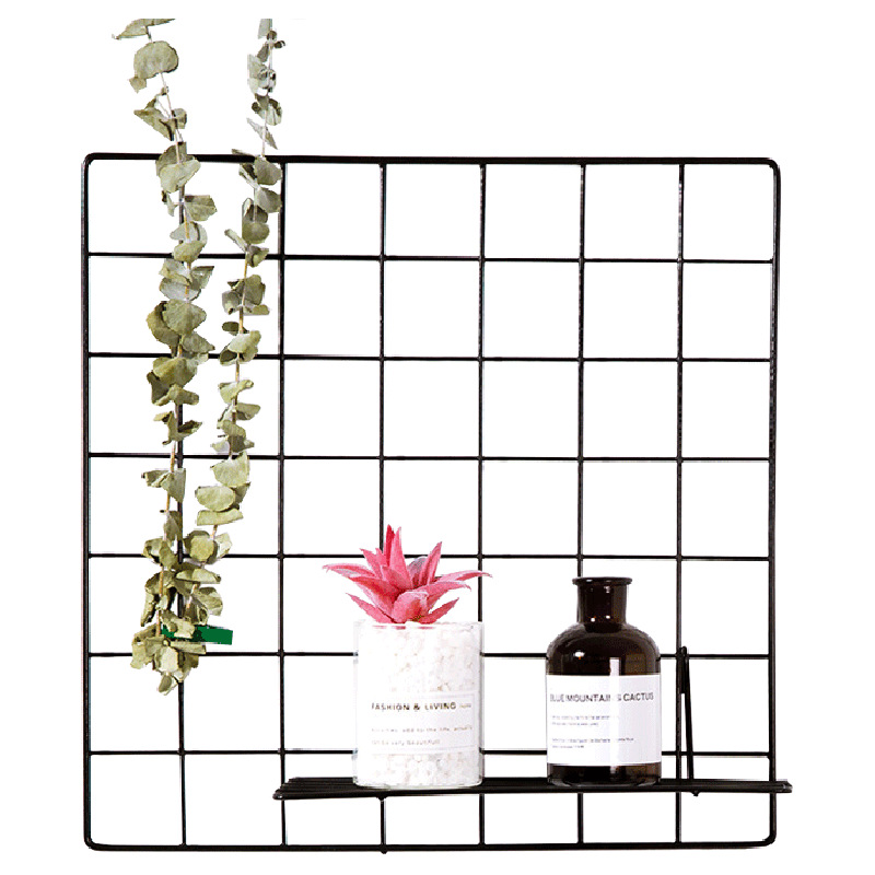 Black Iron Net Wall Hanging Organizer