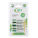 BTY 1350mAh AAA Ni-MH Rechargeable Battery Set (4-pack)