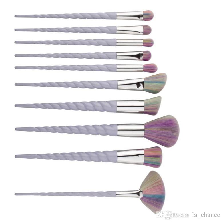 HOT new 10Pcs Fantasy Set BRAND Makeup Brushes Eyeliner Eyebrow Make Up Brush from la_chance in stock