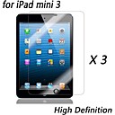 [3-Pack] Premium High Definition Clear Screen Protectors for iPad mini 3