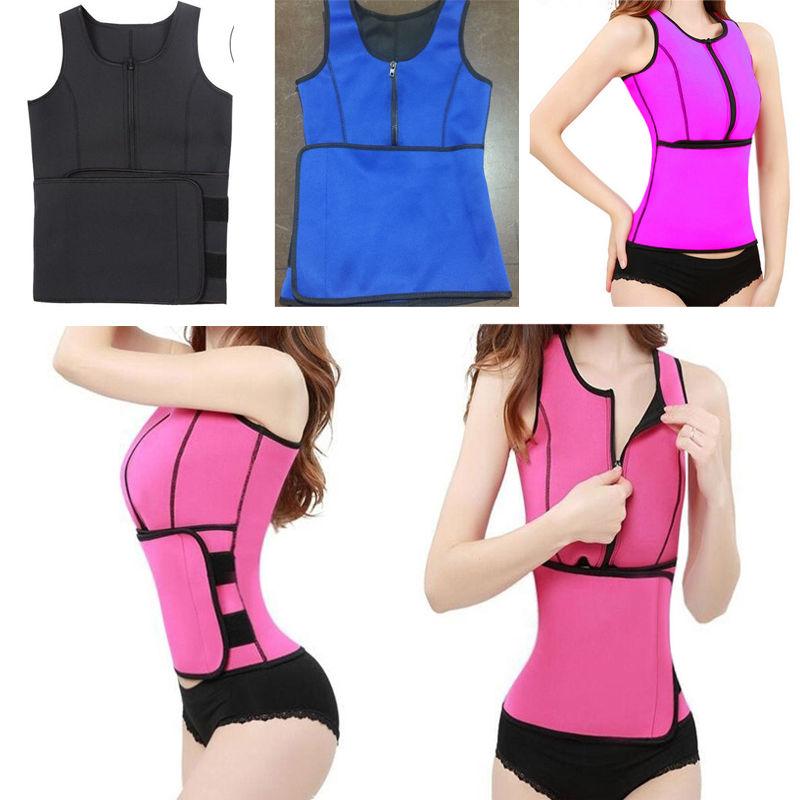 Neoprene Sauna Waist Trainer Vest Hot Shaper Summer Workout Shaperwear Slimming Adjustable Sweat Belt Bustiers Corsets