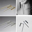 Fashion  Alloy Stud Earrings (Golden,Silver) (1 Pair)