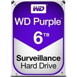 WD Purple Surveillance Hard Drive WD60PURZ - Festplatte - 6 TB - intern - 8.9 cm (3.5) - SATA 6Gb/s - 5400 U/min - Puffer: 64 MB