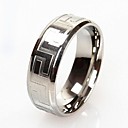 Men's Fashion And Personality Great Wall Lines Titanium Steel Ring