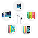 3.5MM Stereo In-Ear Earphone with Remote Control and MIC for iPhone 6 iPhone 6 Plus (120cm-Length, white)