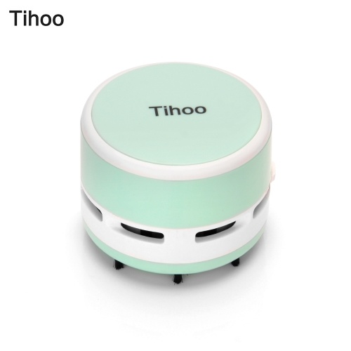 Tihoo Portable Mini Desktop Table Vacuum Cleaner Dust Collector Sweeper for Laptop PC keyboard Office Clean Brushes Car Cleaning Tools