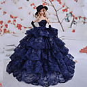 Barbie Doll Shining Stars Pattern Deluxe Evening Dress