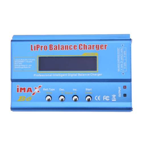 New IMAX B6 80W Lipo NiMh Li-ion Ni-Cd RC Battery Balance Digital Charger Discharger