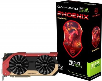 Gainward GeForce GTX 1070 Ti Phoenix - Grafikkarten - GF GTX 1070 Ti - 8GB GDDR5 - PCIe 3.0 x16 - DVI, HDMI, 3 x DisplayPort (3972)