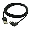 3FT 1M Left Angled Micro USB 2.0 to USB Data Sync Charger Cable Cord For Galaxy S5 Note 3 Amazon Kindle 3 HTC