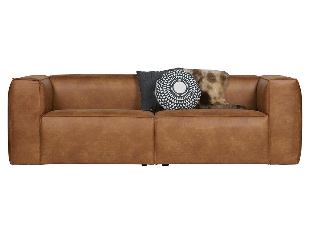 Woood Bean Sofa Cognac 3,5 Sitzer