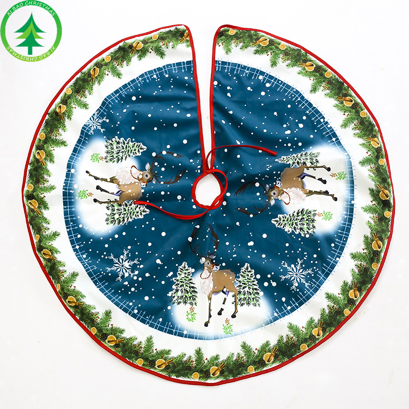 Christmas Cartoon Tree Elk Snowflake Decor