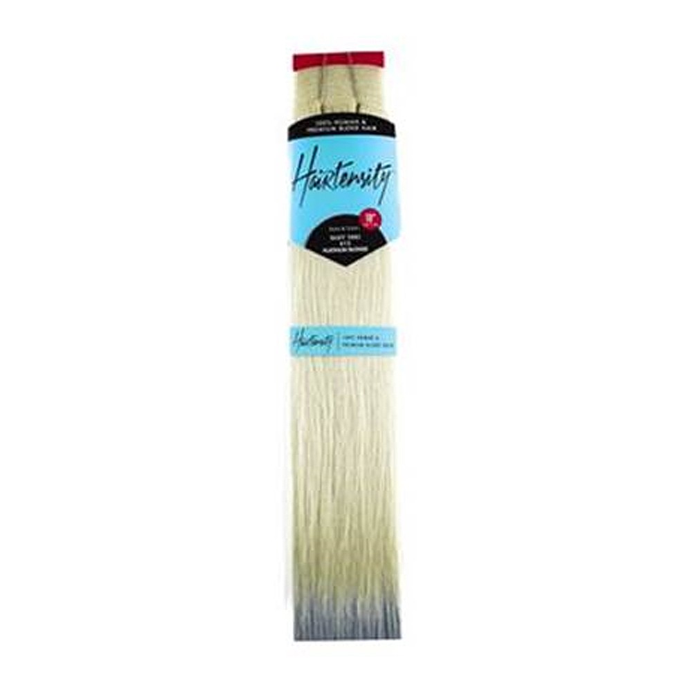 hairtensity weft full head synthetic hair extension 18 inch - 613 platinum blonde