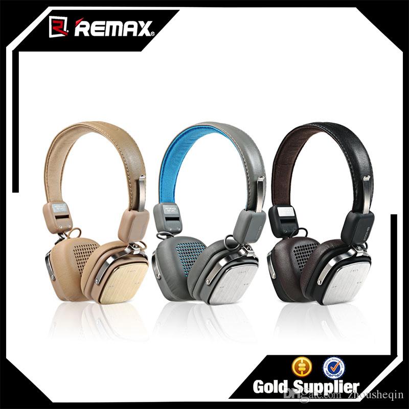 Aaliyah REMAX Bluetooth Headset 200HB Adjustable Soft Leather AUX Wireless Bluetooth 4.1 Headphone Headset