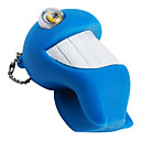 Squeeze Toy Eye Popping Rubber Dolphin with Keychain (Blue)