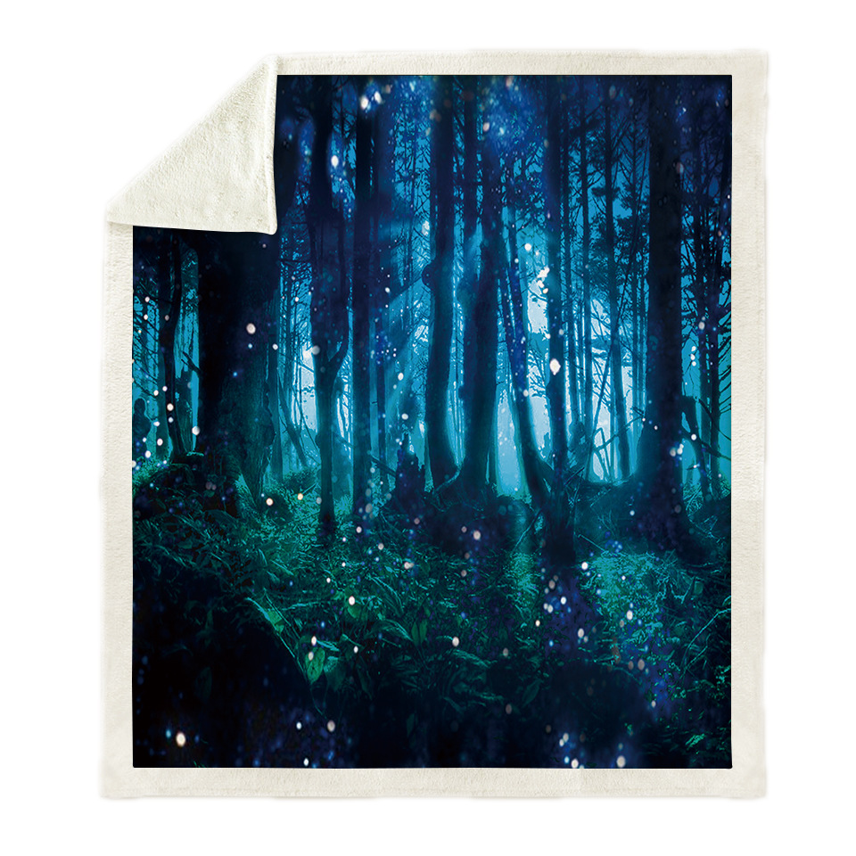 Night Forest Soft Plush Blanket