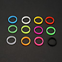 12 Pcs Silicone Healthy Elastic Colorful Rings Random Delivery Kid's Toy