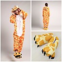 mignon girafe orange molleton adulte kigurumi pyjama (avec chaussons)