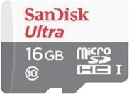 SanDisk Ultra - Flash-Speicherkarte (microSDXC-an-SD-Adapter inbegriffen) - 16GB - UHS-I / Class10 - microSDHC UHS-I (SDSQUNS-016G-GN3MA)