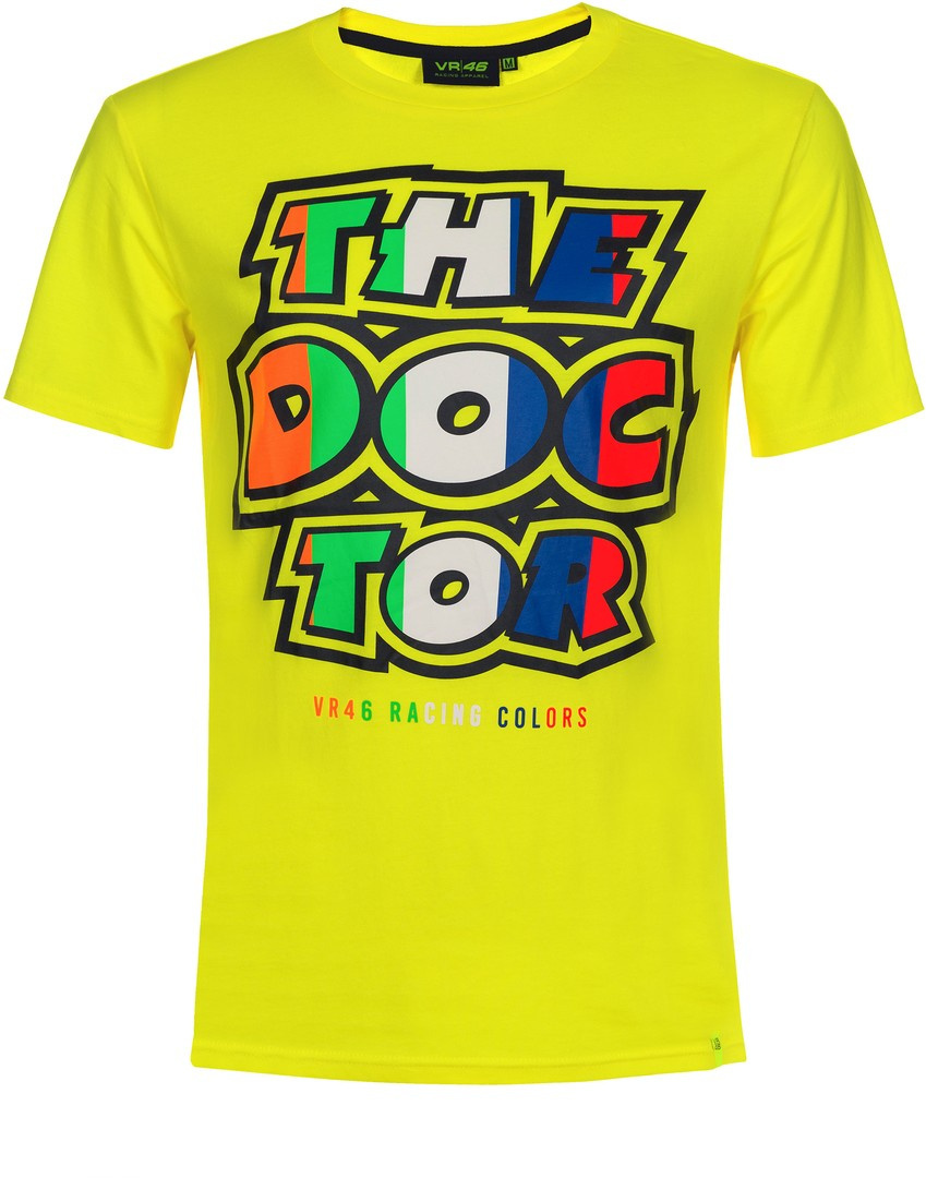 VR46 The Doctor Stripes T-Shirt Jaune XL