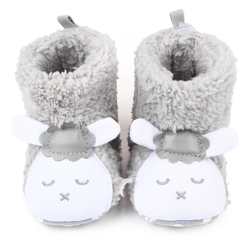 Baby / Toddler Cute Cartoon Polarfleece Ankle Prewalker Shoes